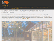 Tablet Screenshot of landscapingflagstaff.com